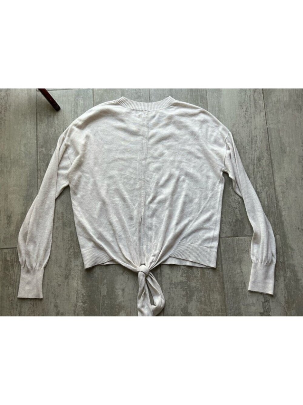 $98 Chelsea28 Viscose Cashmere Blend Pullover Designer Knit Top Tie Knot Back M - Picture 10 of 11